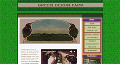 Desktop Screenshot of greenheronfarm.com
