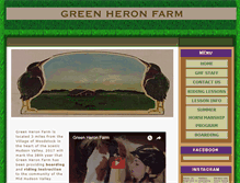Tablet Screenshot of greenheronfarm.com
